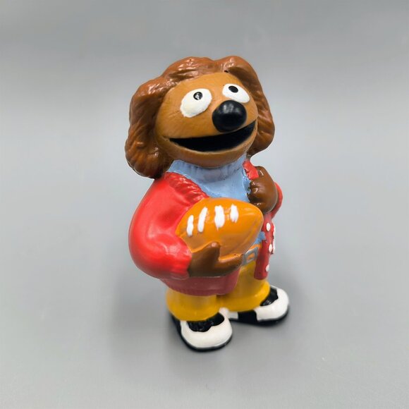 Muppets Rowlf High School Pvc Figure Football Letterman 2.5 inch Jim Henson - Picture 2 of 6